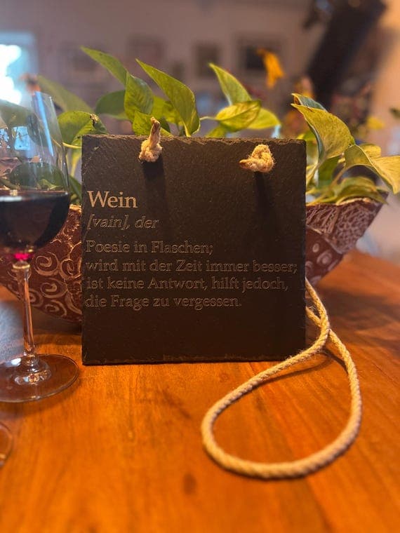 Schieferschild Weinschild Schild Wein